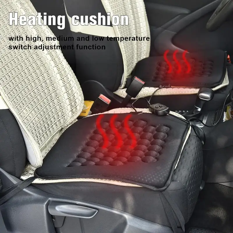 

Heated Car Seat Cover Heating Cushion Winter Warmer Thermostat Universal Pad With two fixed shackles portable Safe High Quality