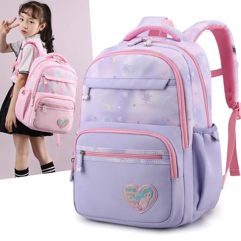 Mermaid Dinosaur Children Backpacks Cartoon Zipper Primary Schoolbag For Boys Girls High Quality Comfortable Kids Backpacks