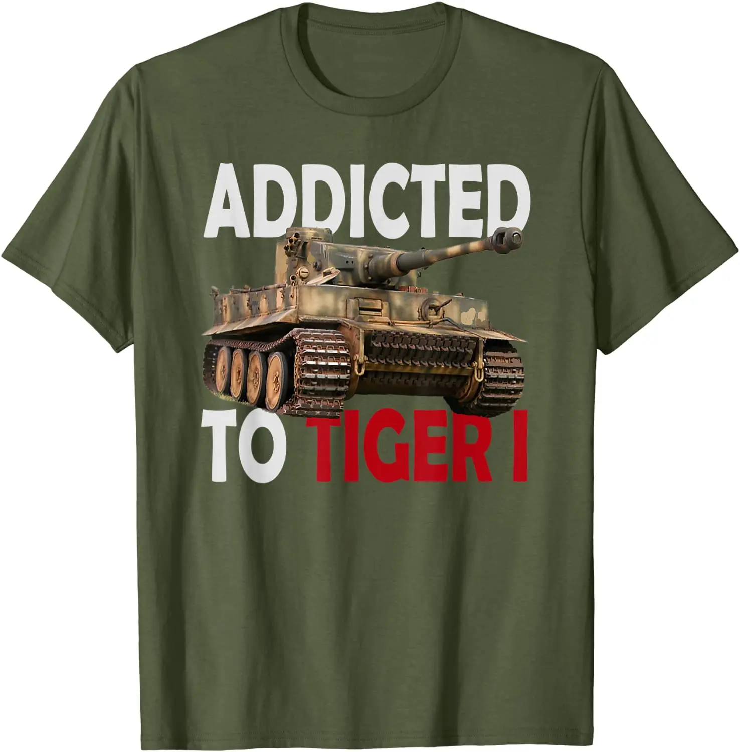 Футболка-Танк немецкой армии Второй мировой войны с изображением тигра панзера.