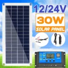 1030100 Вт солнечная панель 12 В, Поликристаллический солнечный стартовый комплект 10 А-а, солнечный сотовый контроллер для телефона на колесах, автомобильный mp3-прокладка для зарядки