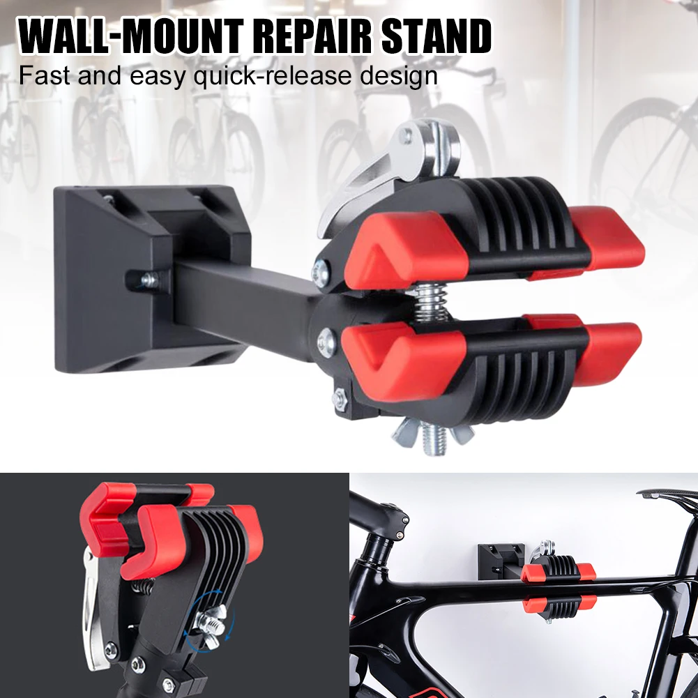 

Heavy Duty Wall Mount for Road Bike Storage Mechanical Repair MTB Bicycle Holder Stand Clamp Work Bracket 20KG Load Adjustable