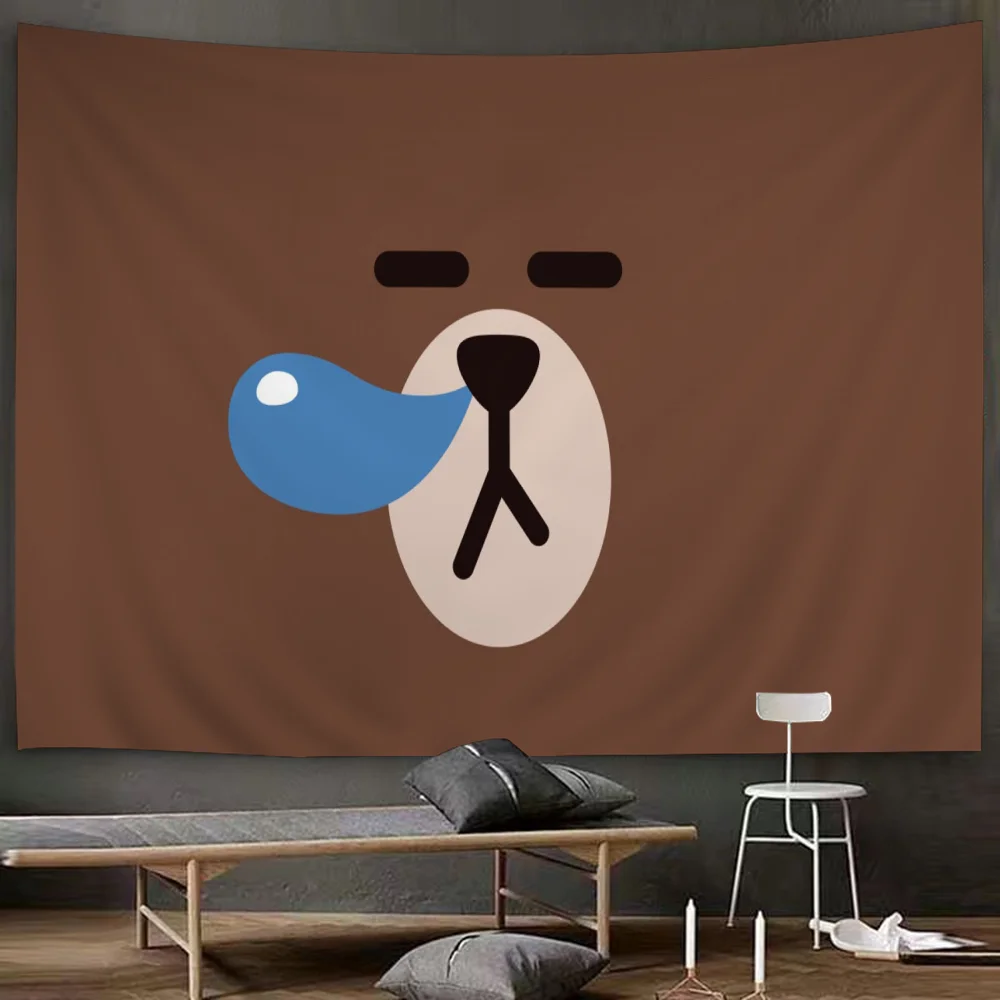 Милый искусственный гобелен в стиле аниме подвесной Таро хиппи настенные