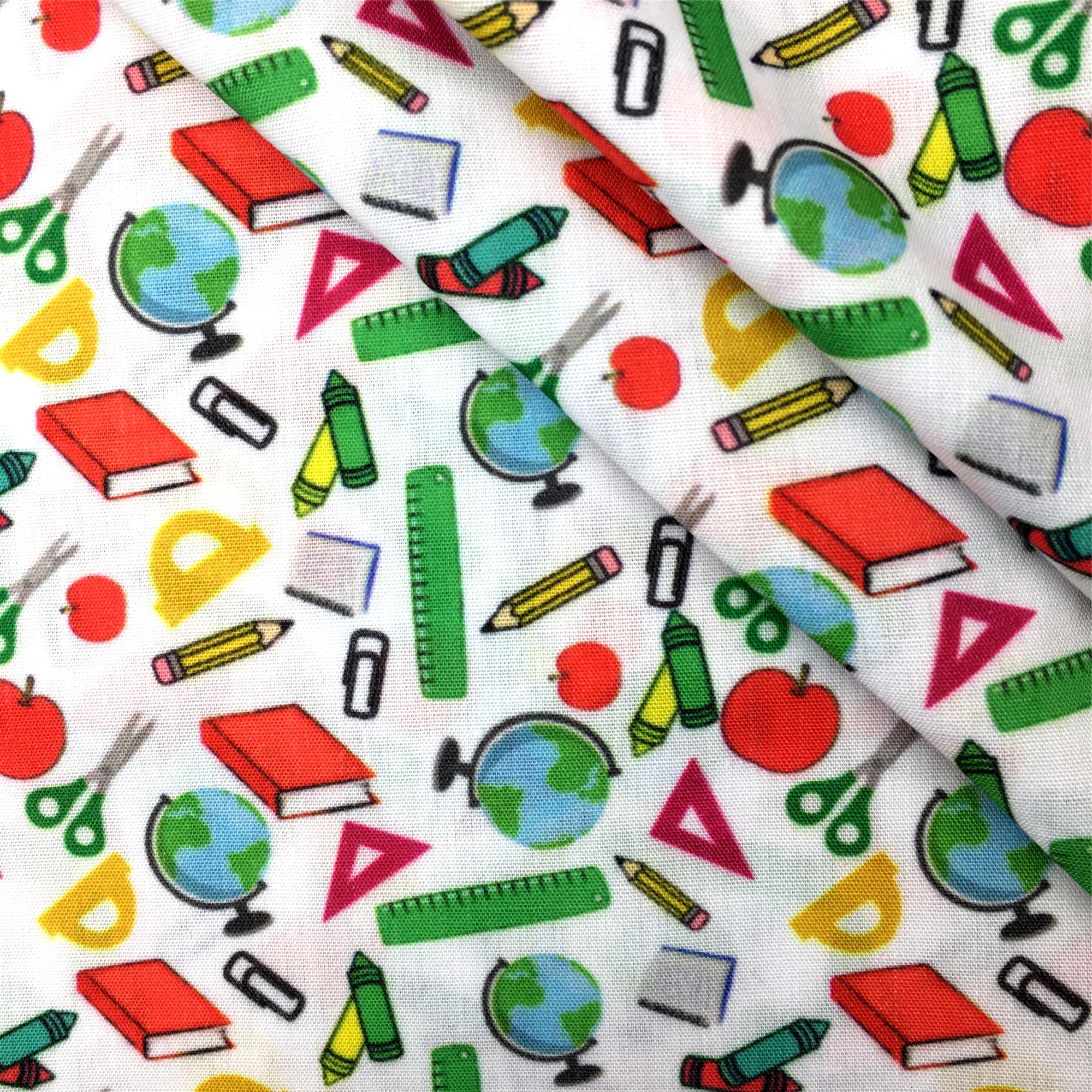 Сова Снова в школу полиэфирная хлопчатобумажная ткань для шитья предмет