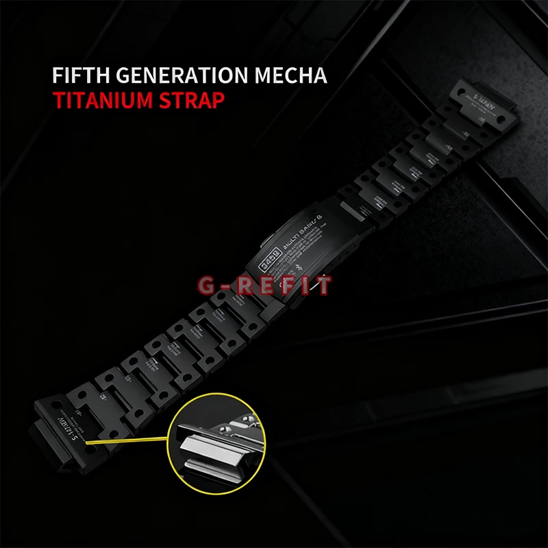 Фото Робот G-Refit Mech Style DW5600 GWB5600 G5600E Титан GWM5610 Корпус для часов из нержавеющей стали с металлическим безелем GMWB5000 MechWarrior №3