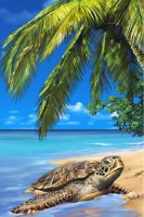 5d diamond painting kits coconut tree turtle round full drill diy diamonds art landscape animal for home office wall crafts