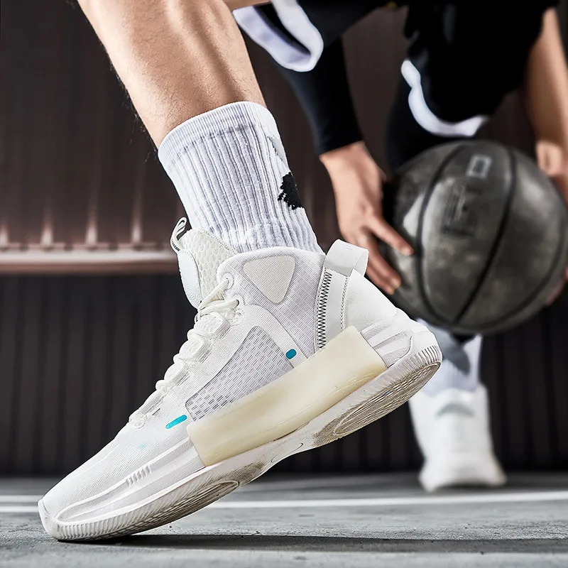 New Professional Cushion Men's Basketball Sneakers Wearproof Non-Slip Women Basketball Shoes Breathable Comfy Men Training Shoes