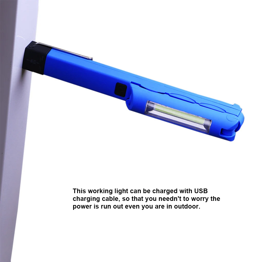 

LED USB Rechargeable Working Light Flashlight Lights Adjustable 4 Modes Torch Repairing Lighting Tools for Camping Reading