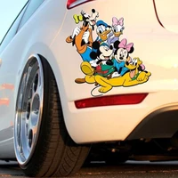 disney mickey minnie anime car side stickers creative personality car stickers animation side stickers