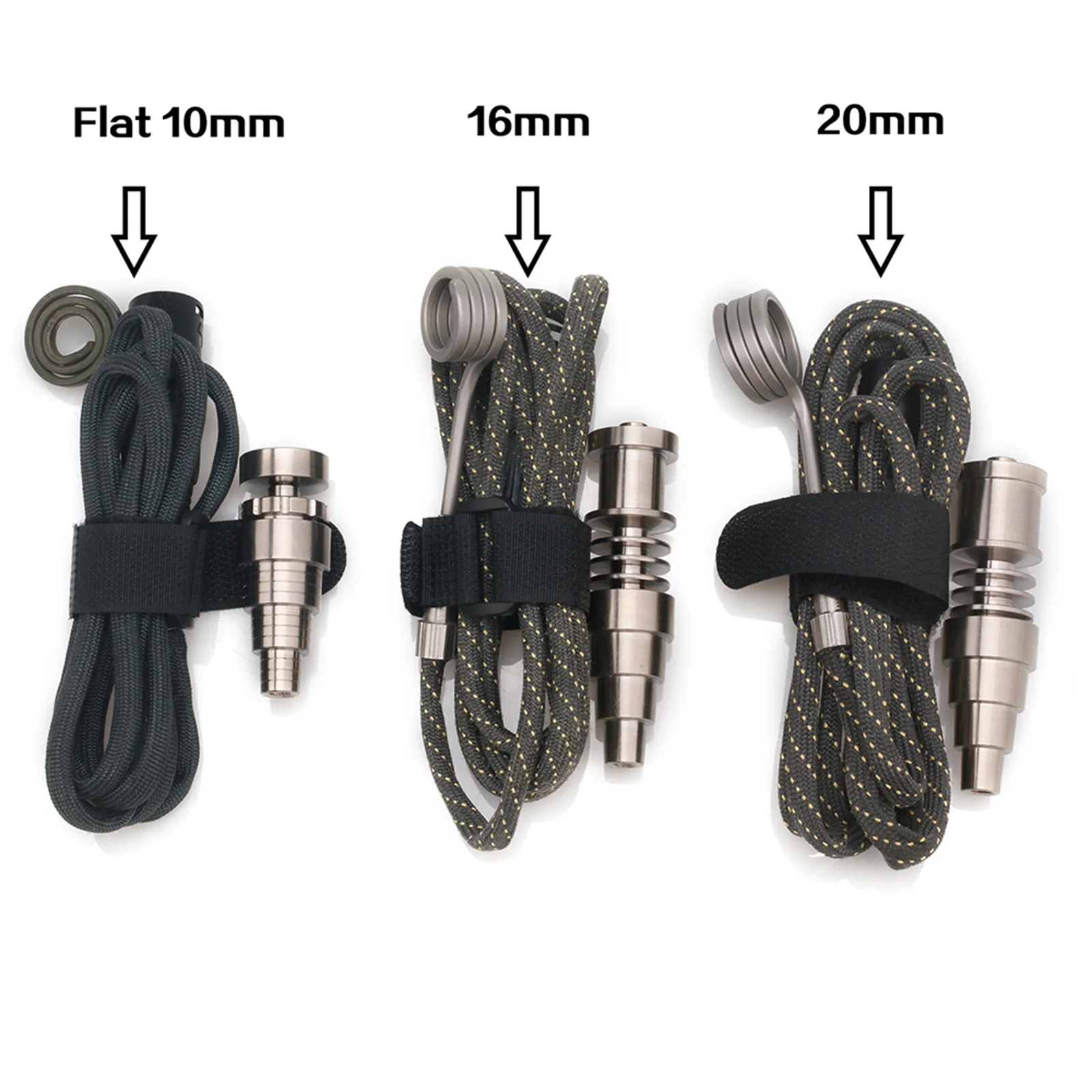 

DIY Soldered Enail Heating Coil Titanium Nail and 5 Pin XLR Male Plug with 16mm/20mm/25mm