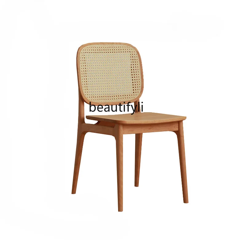 

Обеденное кресло, домашнее кресло для ресторана, Скандинавская версия, ротанговый стул в японском стиле, офисное кресло для кабинета, стулья для столовой