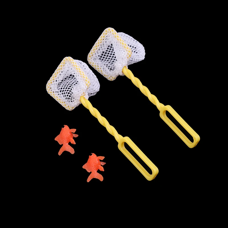 

1:12 Dollhouse Miniature Mini Fishing Net Model Doll Fishing Net Pole W/Goldfish Garden Beach Pond Decor Kid Outdoor Sports Toy