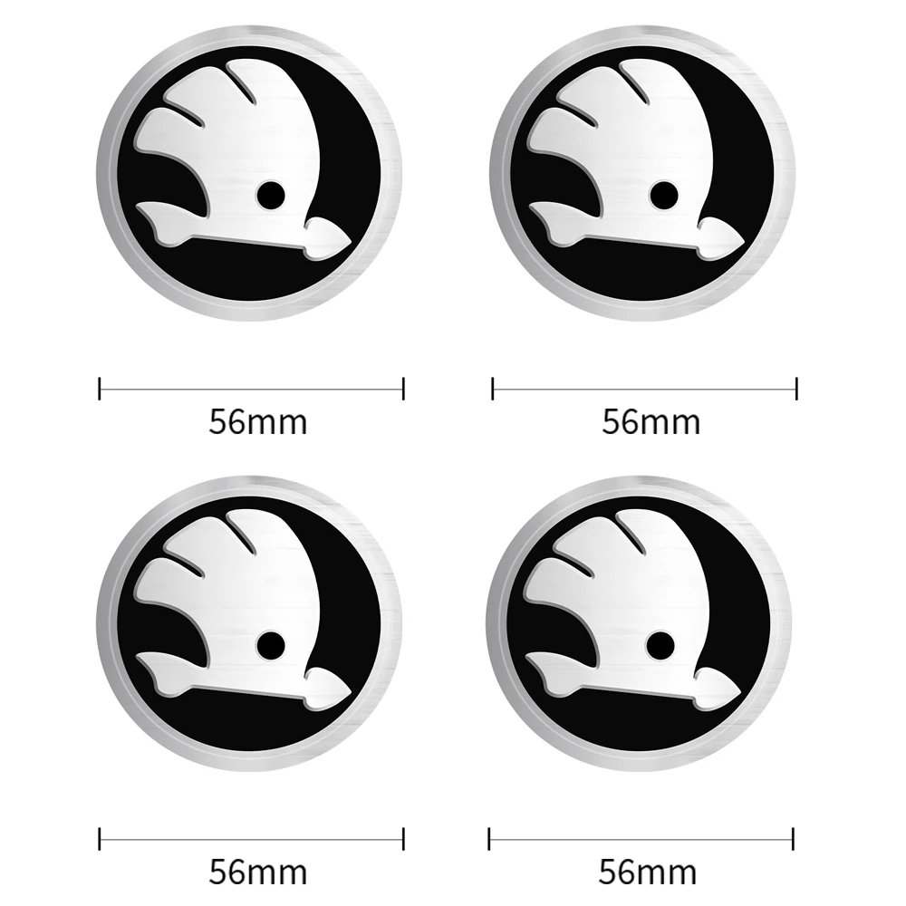 

Колпачки для ступицы колеса 4 шт. 56/60/65/68 мм, наклейка для обода колеса Skoda Octavia A5 3 2 VRS Vision Kodiaq 2019