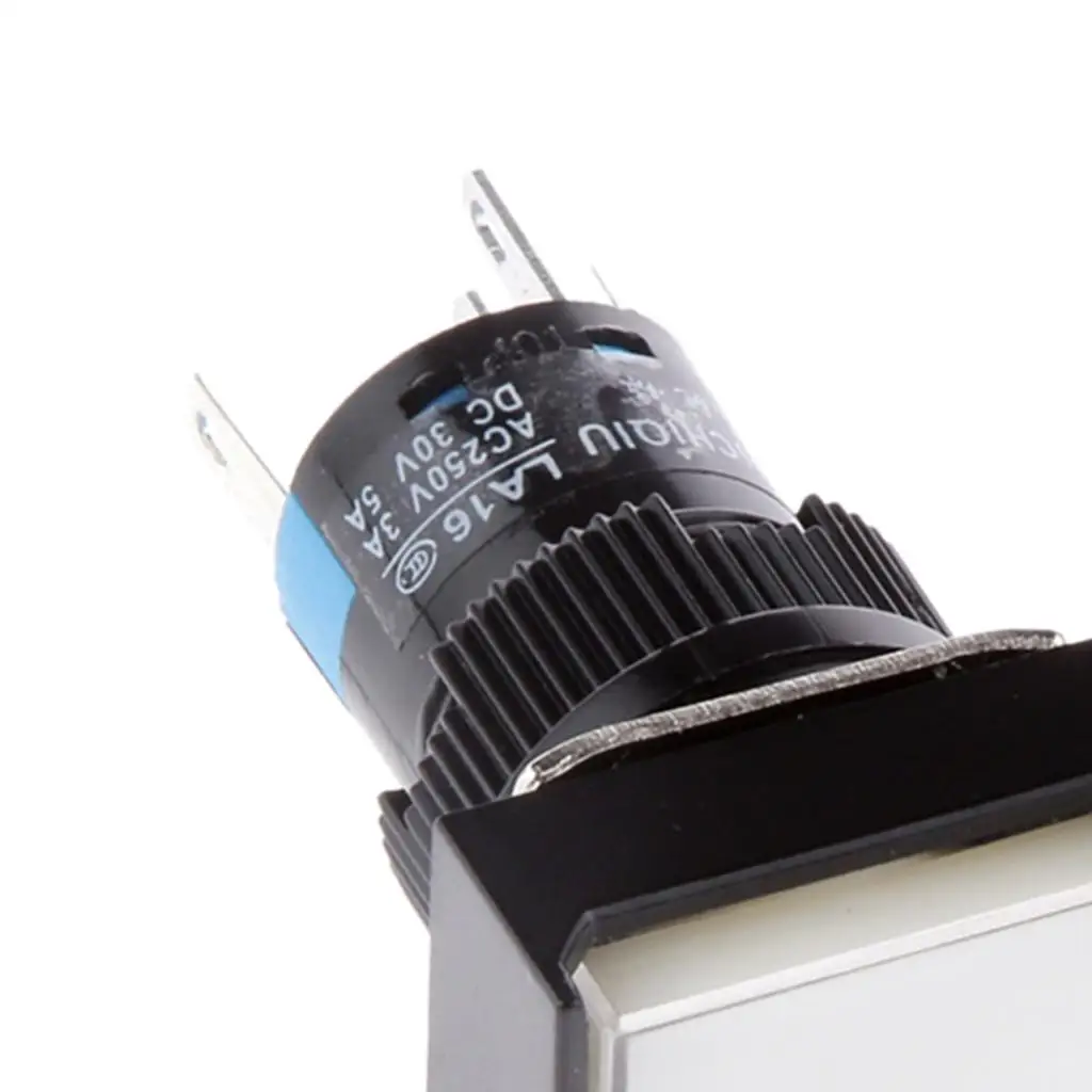 16 мм кнопочный переключатель мгновенного прямоугольного светодиодной лампы