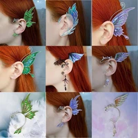 fashion without pierce single earring woman ear clips animal butterfly fish elf ears earrings cosplay jewelry party accessories