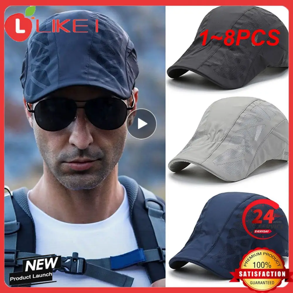 

Шляпа от солнца в стиле унисекс, дышащая легкая износостойкая сетчатая шапка для бега, для занятий спортом на открытом воздухе, для повседневной жизни, 1-8 шт.