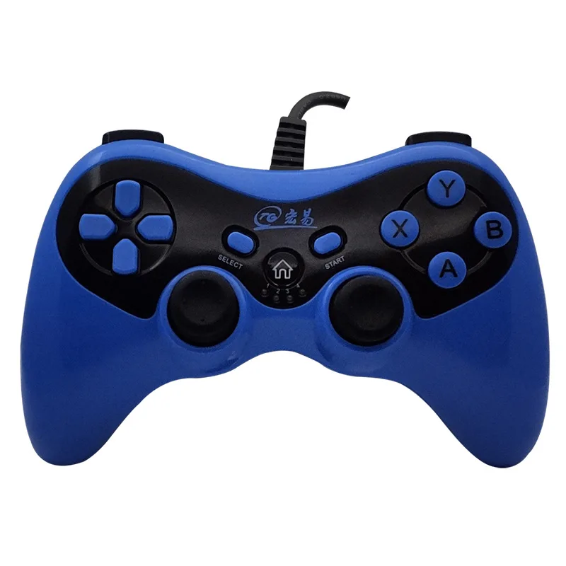 

FOR Multi-function Android computer PS3 smart TV top box cable USB game handle with vibration factory supply