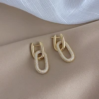 fashion elegant simple metallic online celebrity retro non mainstream ear stud girls gift party womens jewelry earrings 2021