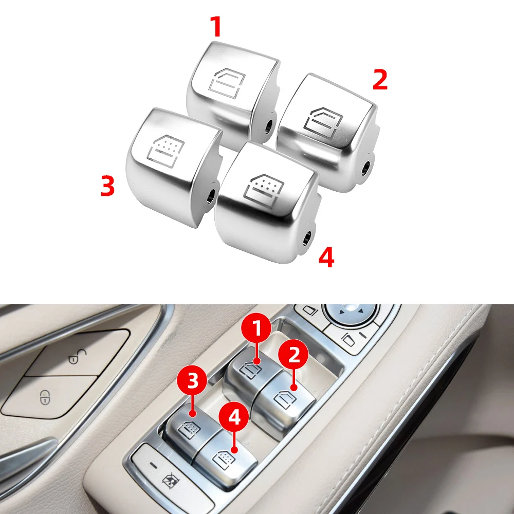 Крышка кнопки переключателя переднего стекла автомобиля для Mercedes Benz W222 крышка