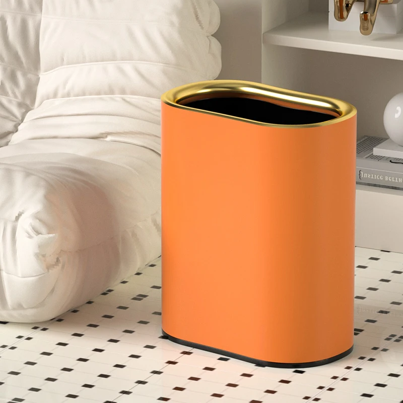 

Бытовая корзина для мусора, мусорная корзина для ванной, кухни, металлический контейнер для мусора, корзина для мусора из нержавеющей стали