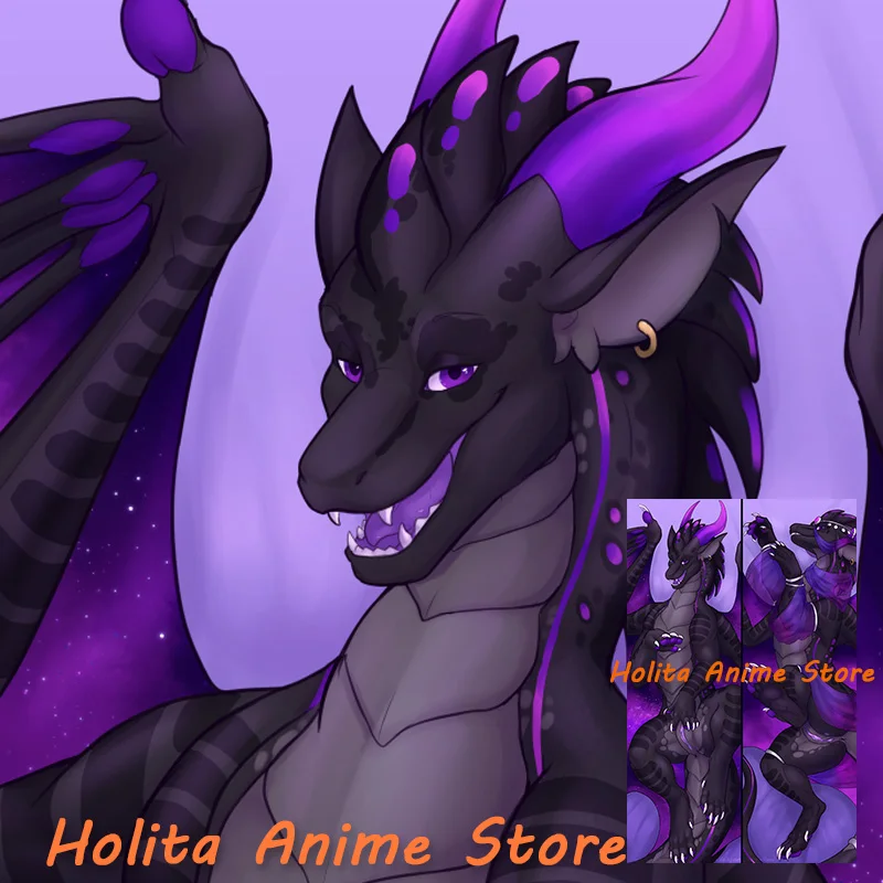 

Наволочка Dakimakura RaverDragon с принтом из аниме «Красивый Дракон»