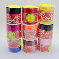 50 meter nylon string chinese satin synthetic silk braided cord love binding rope 1 5mm