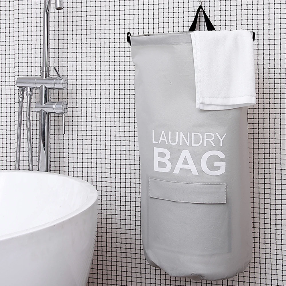 

Household Wall Mounted Laundry Basket Dirty Laundry Hamper Kid Toys Sorter Organizer Bathroom Clothes Oxford Hanging Storage Bag