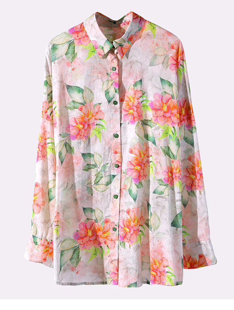 

Women's Luxury Colourful Shirt Women Casual Printed Vintage Shorts 2023 Spring