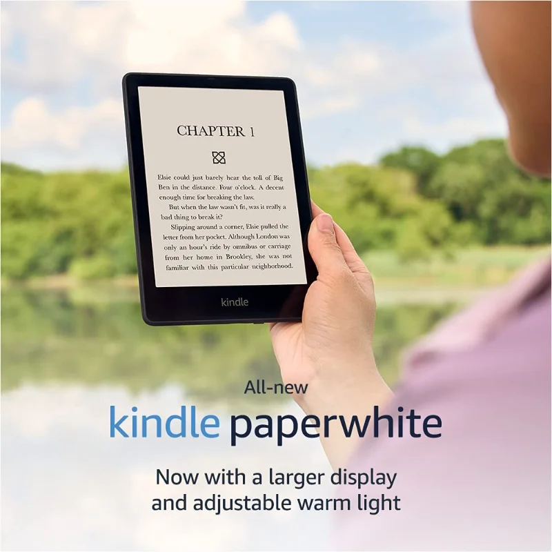 

2021 New Kindle Paperwhite 5 (8GB) with 6.8 inch Display and Adjustable Warm Light Usb-C Interface and long bettery life