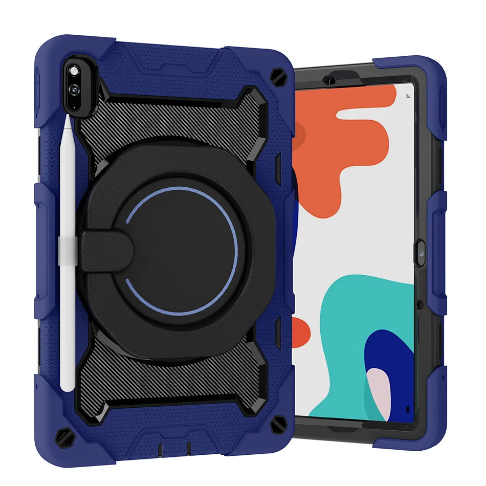 

Rainbow High Impact Silicone Case for Huawei Matepad 10.4 Kids Cover with Handle Stand for Honor Tablet V6 V7 Shockproof Cover