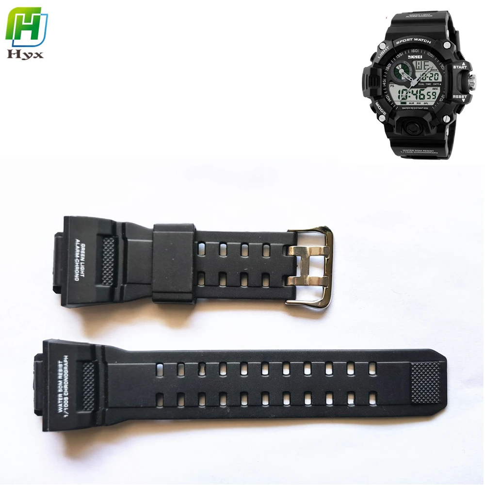 

1 Set Sports Watch Accessories for Skmei 1029 Plastic Wristband Adjustable Replacement Watch Strap Band