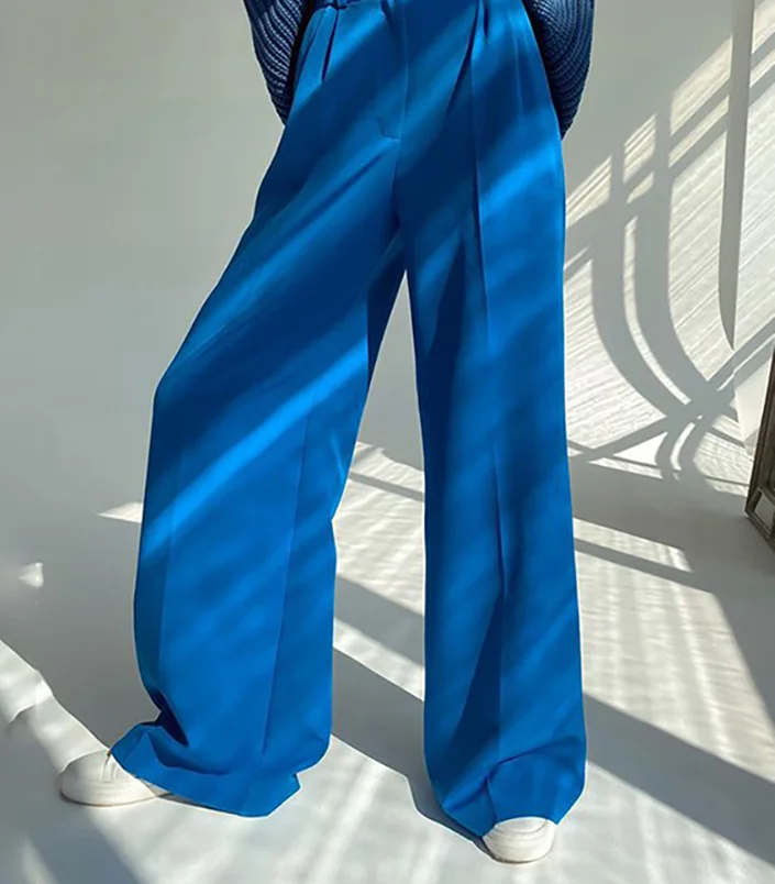 Рисунок 5 - Элегантные Синие офисные женские брюки Clacive 2023