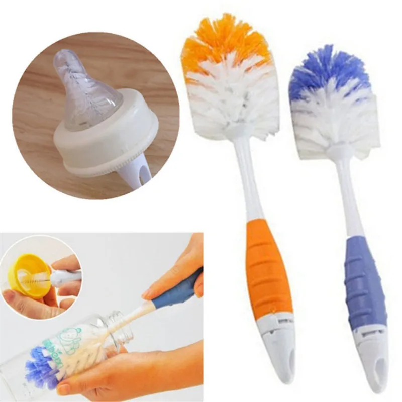 

Baby Bottle Brushes For Cleaning Kids Milk Feed Bottle Nipple Pacifier Nozzle Spout Tube Cleaning Brush Sets Bottle Brushes