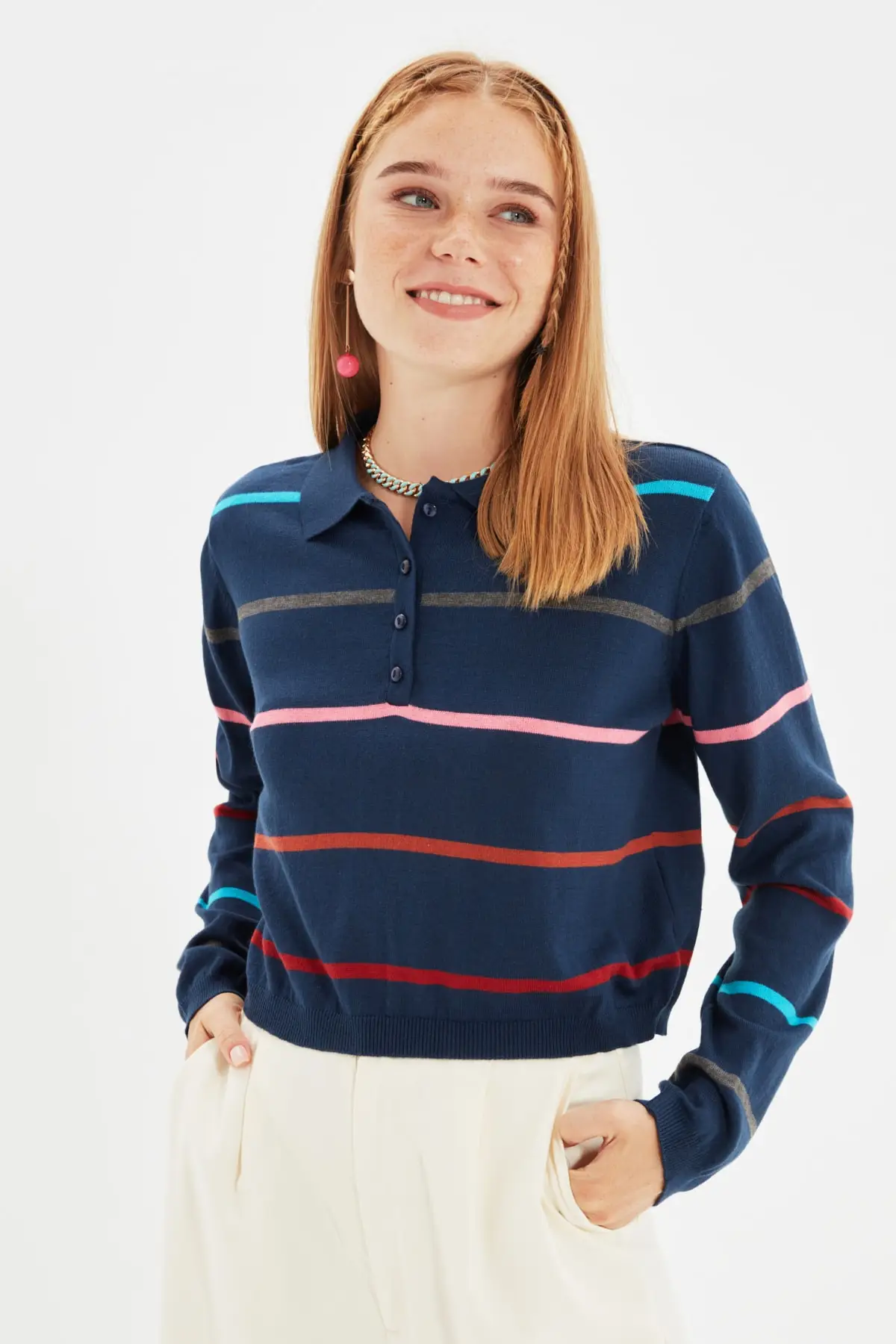 

Trendyol Striped Knitwear Sweater TWOAW22KZ1431