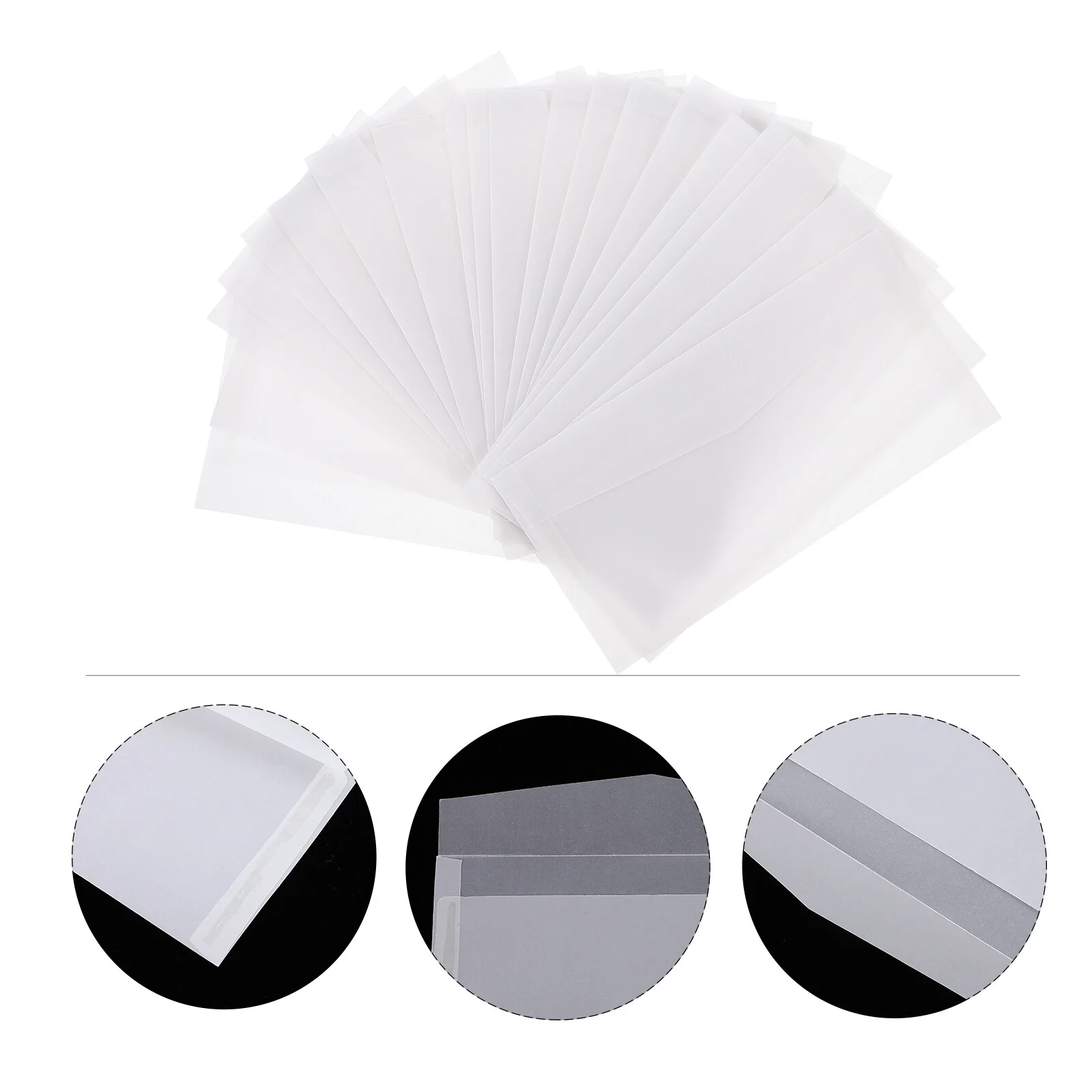 

20Pcs Letter Envelopes Translucent Envelopes Cellophane Bags for Festival