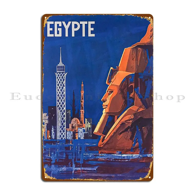 Винтажный египетский металлический знак таблички для вечеринки