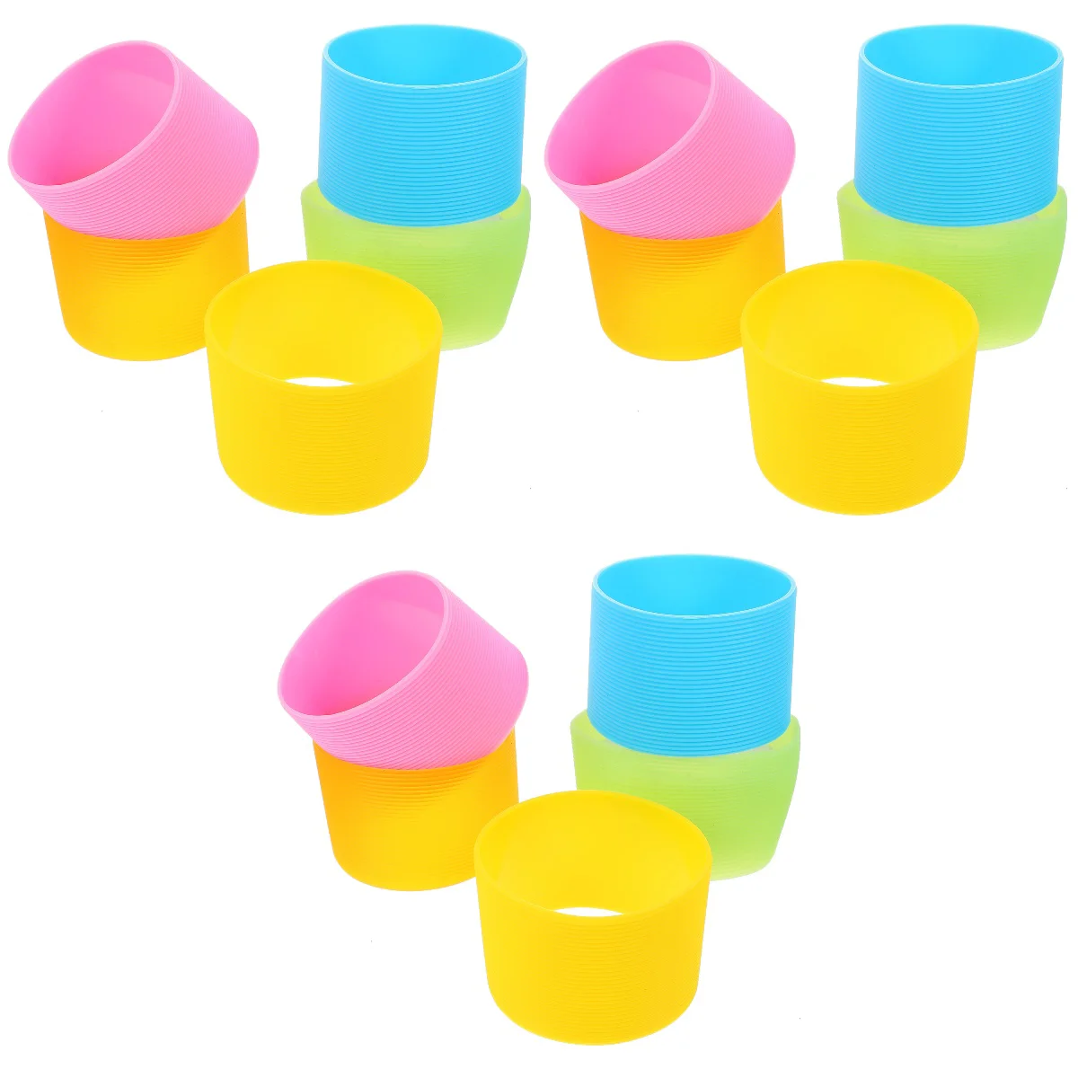 

Elastic Reusable Decorative Glass Cup Cover Anti-scald Bottle Band for Home Protection Friends