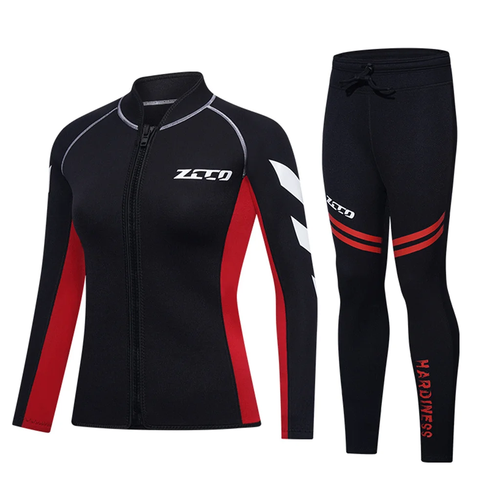 

Men Women Wetsuit Surf Suit 3mm Neopreno Pant Top Wetsuit Female Kitesurf Scuba Diving Suit Winter Swimwear Rash Guard Swimsuits