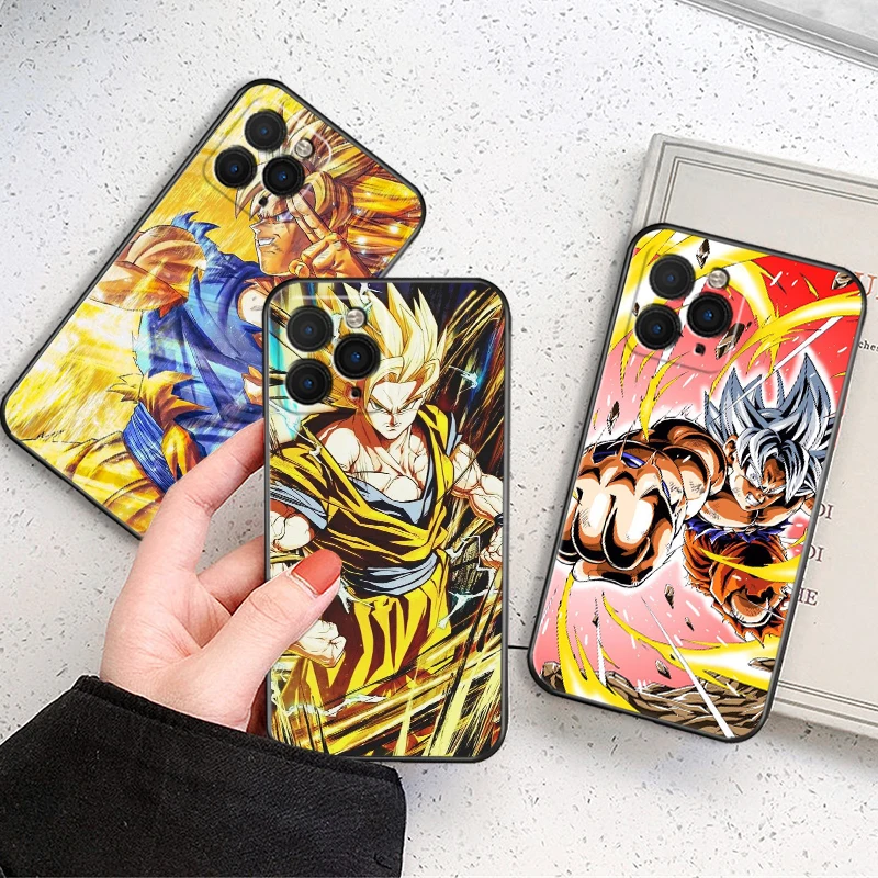 

Japan Anime Dragon Ball Phone Cases For iPhone 11 Pro 12 Mini 13 Pro Max SE 2020 X XR XS MAX 8 7 6 6S Plus Silicon Black Cover