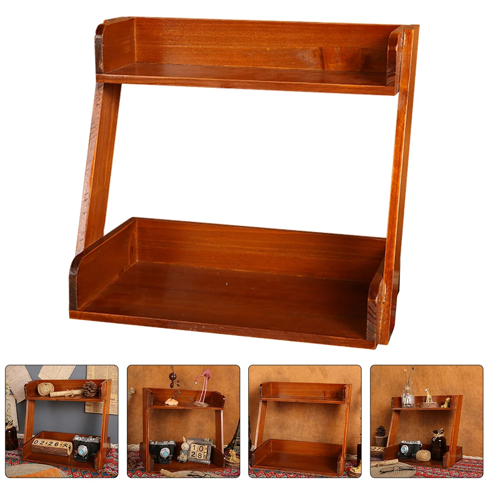 Безопасная многоразовая твердая стойка-держатель, вертикальная стойка, Настольная полка, многоярусная стойка для хранения дома