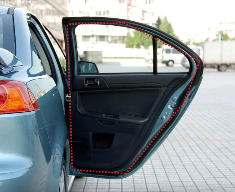 

Цельная резиновая дверная лента для Lancer CX CY CZ 5725A049 2007-2020, уплотнитель от дождя, защита от уплотнения для Evo 10 X на дверной раме с зажимами
