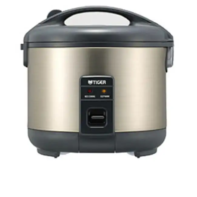 

5.5 CUP ELECTRIC RICE COOKER WARMER. KEEP WARM A MAXIMUM OF 12 HOURS. INCLUDES STEAM BASKET, SPATULA, AND RICE MEASURING CUP.