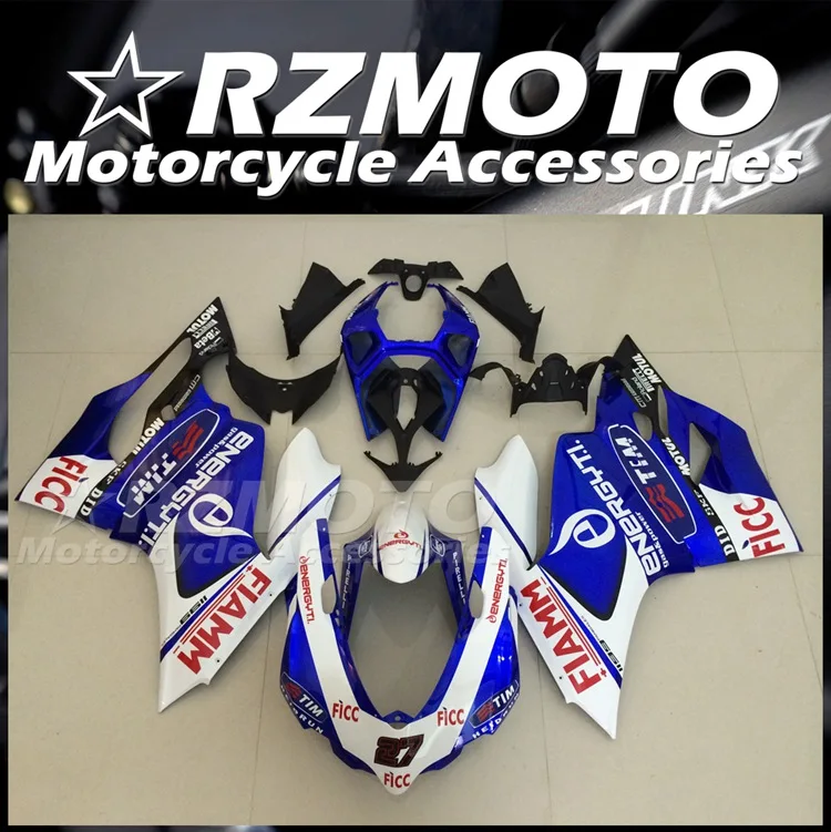 

Комплект обтекателей для мотоцикла из АБС-пластика, подходит для Ducati 899 1199 Panigale s 2012 2013 2014 12 13 14, кузов синего цвета на заказ