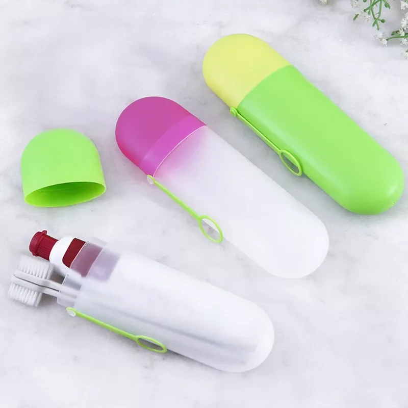 

Toothbrush Case Toothpaste Organizer Toothbrush Holder Camping Protect Storage Box Wash Cup Travel Toothbrush Cover