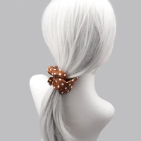 dot fabric hair ring head flower fashion all match headband hair accessories girl ponytail headdress elastic head rope headdress