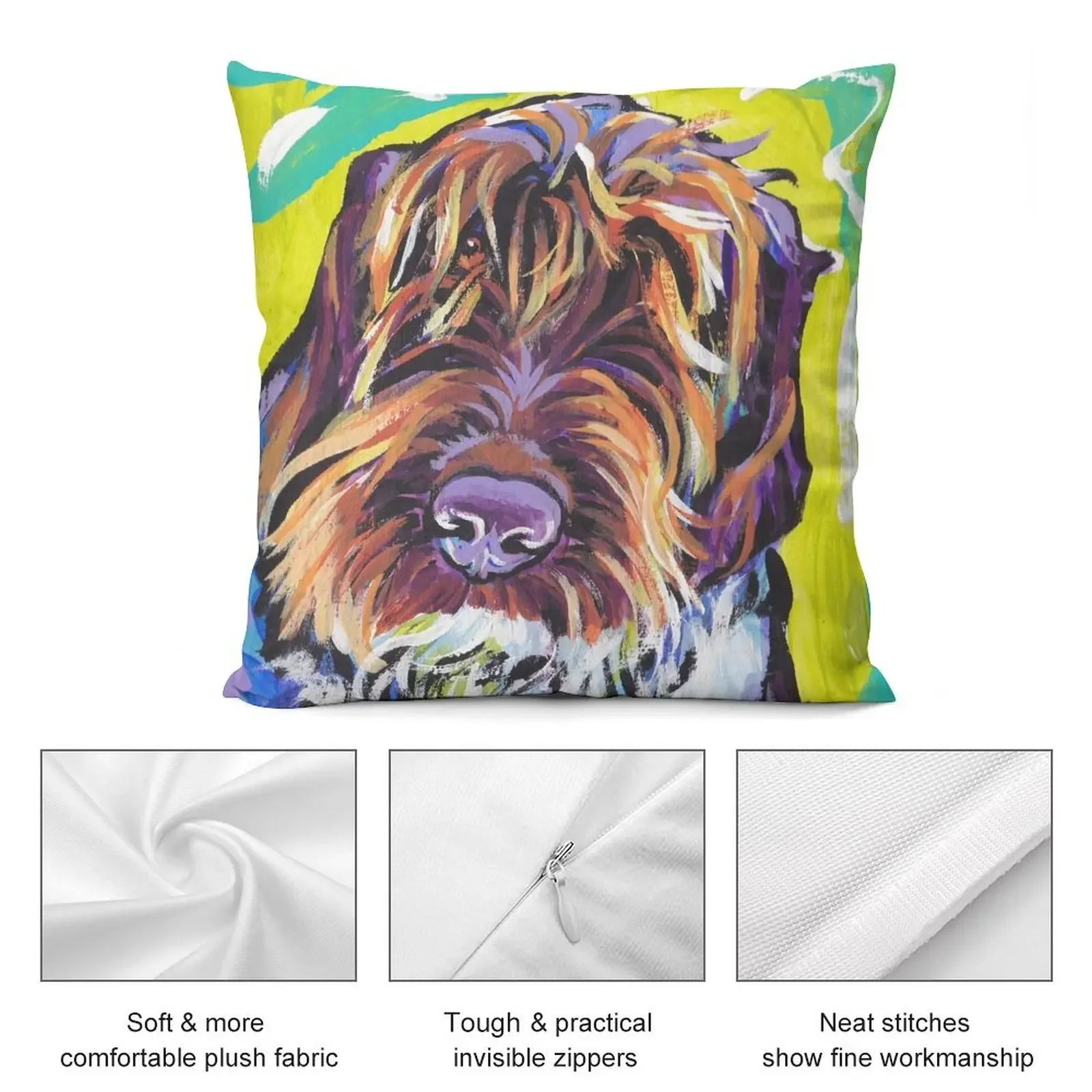 Spinone Italiano яркие красочные поп-собаки декоративная подушка декор для дома