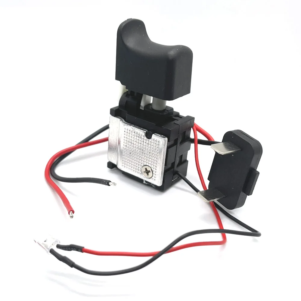 

Electric Drill Dustproof Speed Control Push Button Trigger Switch DC 7.2-24V Cordless Drill Convenient Switch Replacement