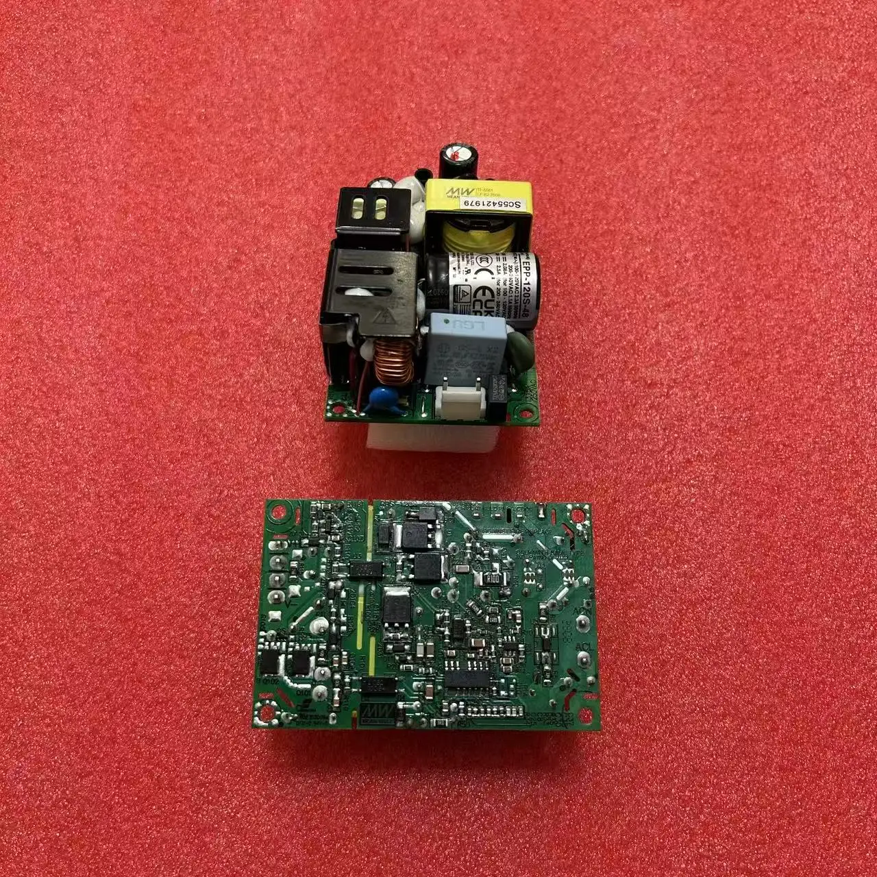 Фото Тайваньский блок питания Mingwei PCB EPP-120S-12/15/24/27/48V с PFC и низкими потерями энергии №1
