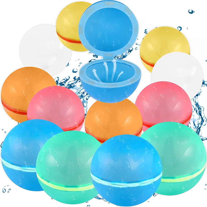 

Reusable Water Balloons Latex-Free Silicone Water Bomb Summer Fun Outdoor Toys Pool Beach Toys for Kid Adult Outdoor Activities