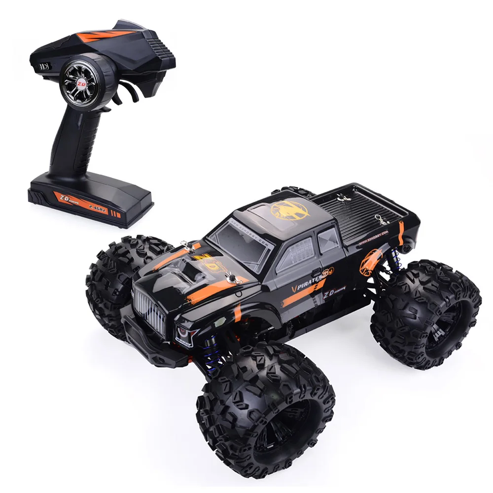 ZD Racing MT8 Pirates3 1/8 2.4G 4WD 90 км/ч Бесщеточный двигатель RC Car Monster Off-road Truck - черный