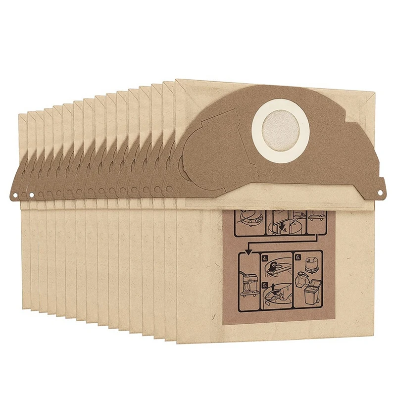 

Replacement Dust Bag Compatible For Karcher WD2 MV2 Series Filter Bags Vacuum Cleaner Accessories 6.904-322.0
